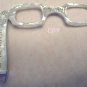 Vintage Pearlescent Lorgnette Folding Eyeglass Frame