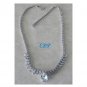Bling Rhinestone Eternity Necklace Pear Drop Adjustable