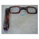 Vintage Tortoise Lorgnette Folding Eyeglasses Magnified