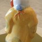 Asian Wiseman Lotus Flower Peach Hand Painted Figurine