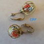 Vintage DICE in Cage Clip Earrings Bakelite Catalin