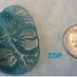 Carved JADE Floral / Flowers Asian Oriental etched Pendant