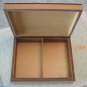 Lacquered Wood Jewelry Playing Card Box Hand Painted
