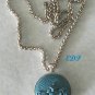 Cinnabar Look Turquoise Blue Watch Like Pendant Necklace