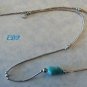 Native American Sterling and Turquoise Nugget Necklace
