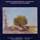 '77 Impressionist Mod Paintings Sotheby Auction Catalog