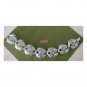 LISNER Chunky Silver Leaf Link Bracelet Signed