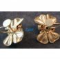Aqua and Clear Rhinestone Screwback Earrings Bling