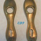 Vintage Brass Doorplates Door Plate Pair Doorplate