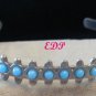 Native American Silver and Faux Turquoise Cuff Bracelet