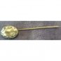 Victorian Brass Hat Pin Stick Pin Lapel Pin