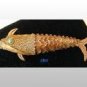 Filigree Scent Box Articulated Fish Charm SILVER 3"