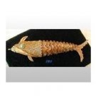 Filigree Scent Box Articulated Fish Charm SILVER 3"