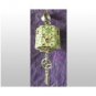 3D Filigree Chinese Lantern Charm Pendant Enamel Gems