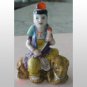 Lady Elephant Porcelain Snuff Bottle Chinese