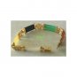 Jade Multi-Color Link Bracelet Asian Oriental