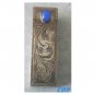 Italian Lipstick Case Blue Stone Etched ART DECO