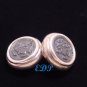 Sterling Clip Earrings Black Cameo  Intaglio Italy