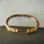 Golden Dragon Hinged Cloisonne Bangle Bracelet Enamel