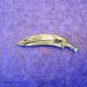 Sword Dagger Sheath Filigree Turquoise Coral Brooch Pin C-clasp