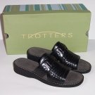 TROTTERS "Carley" Womens Black Slides/Mules/Sandals 6 Narrow