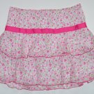 SPEECHLESS Pink Flowered Tiered Short Skirt Girls Lg.