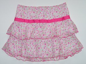 SPEECHLESS Pink Flowered Tiered Short Skirt Girls Lg.