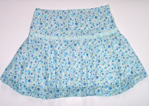 SPEECHLESS Blue Flower Short Summer Skirt Girls Lg.