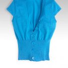LIV Teal S/S Cropped Cardigan Jr. Girls Small
