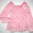 LIBY BLEU Pink Cotton Knit Babydoll Top Girls L~12/14