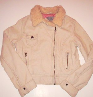 BB DAKOTA Beige Corduroy Short Jacket/Coat Girls M