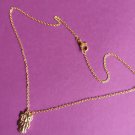 classic gold color necklace for women owl pendant free shiping