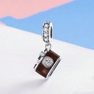 Sterling Silver Retro Digital Camera Decoration DIY Charm Bracelet Accessories