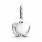 Silver Jewelry Bracelet Diy Pendant Accessories Shining Double-Piece Charm