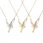 Diamond Angel Wings Necklace Charm Fashion Jewelry