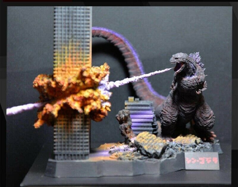 110mm Resin Figure Model Kit Godzilla Destroys City Unpainted Unassembled X0007