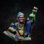 1/10 75mm BUST Resin Figure Model Kit Wizard Alchemist Unpainted X0072