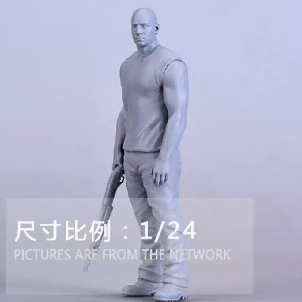 1/24 Resin Figure Model Kit The Fast and The Furious Speed Unassembled Unpainted