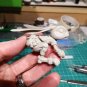 1:12 Resin Figure Model Kit Rabbit with Moto Racer Unpainted Resin Unassambled