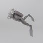 1/35 Resin Figure Model Kit Recreational SCUBA DIVER WWII Unassambled Unpainted