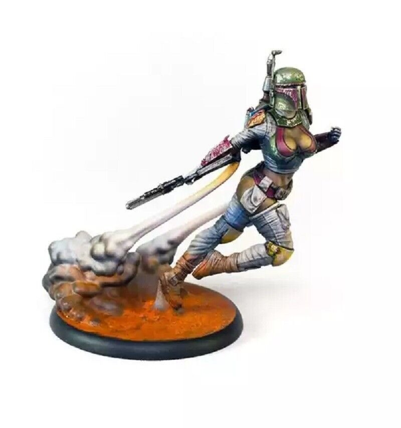 35mm Resin Figure Model Kit Sexy Girl Boba Fett Star Wars Unpainted Unassambled