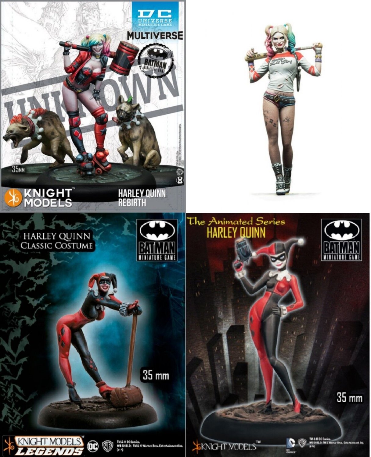 Resin Figure Harley Quinn Unpainted Model Kit Female clown SEXY adult