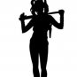 Resin Figure Harley Quinn Unpainted Model Kit Female clown SEXY adult 35/54/75mm