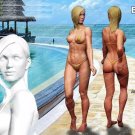 1/35 Resin Figure Model Kit Bikiny Sexy Girl Woman Beach Unassembled Unpainted