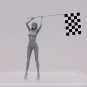 1/24 Resin Figure Model Kit Sexy Girl Racing (no flag) Speed Car Unpainted