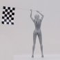 1/24 Resin Figure Model Kit Sexy Girl Racing (no flag) Speed Car Unpainted
