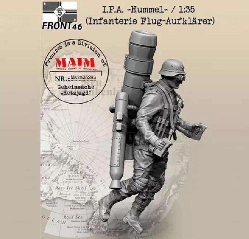 1/35 Resin Figure Model Kit German Soldiers IFA Hummel WWII Unpainted Unassamble