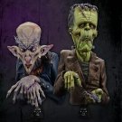 1/12 BUST Resin Figure Model Kit Count Dracula + Frankenstein Unpainted X0045