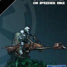 35mm Resin Figure Model Kit Scout Trooper On Speeder Bike Star Wars Unpainted