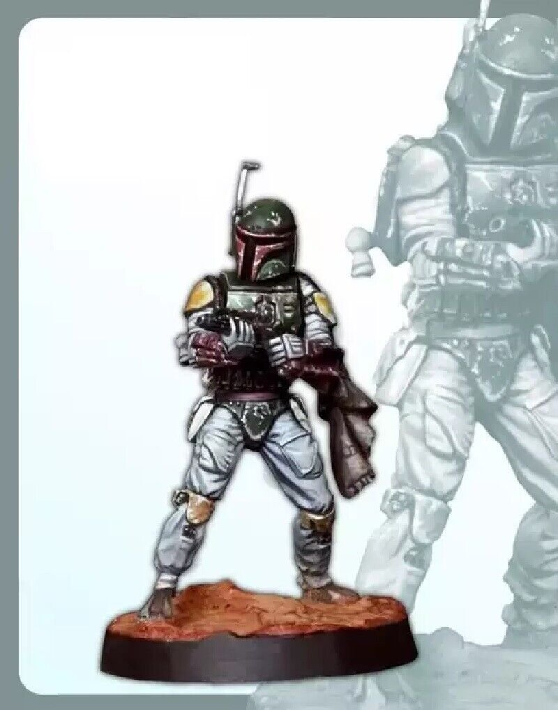 30mm Resin Figure Model Kit Star Wars Boba Fett Miniatures Unpainted Unassambled